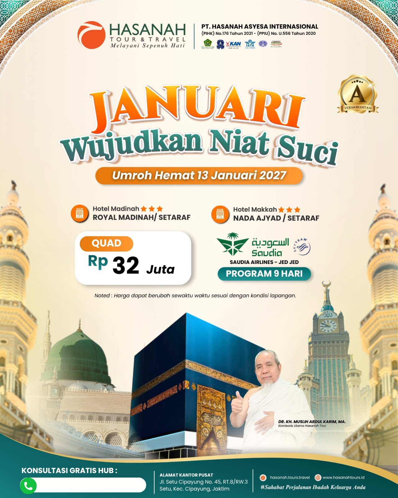 Umroh Hemat 13 Januari 2027 Tahun Baru Wujudkan Niat Baru