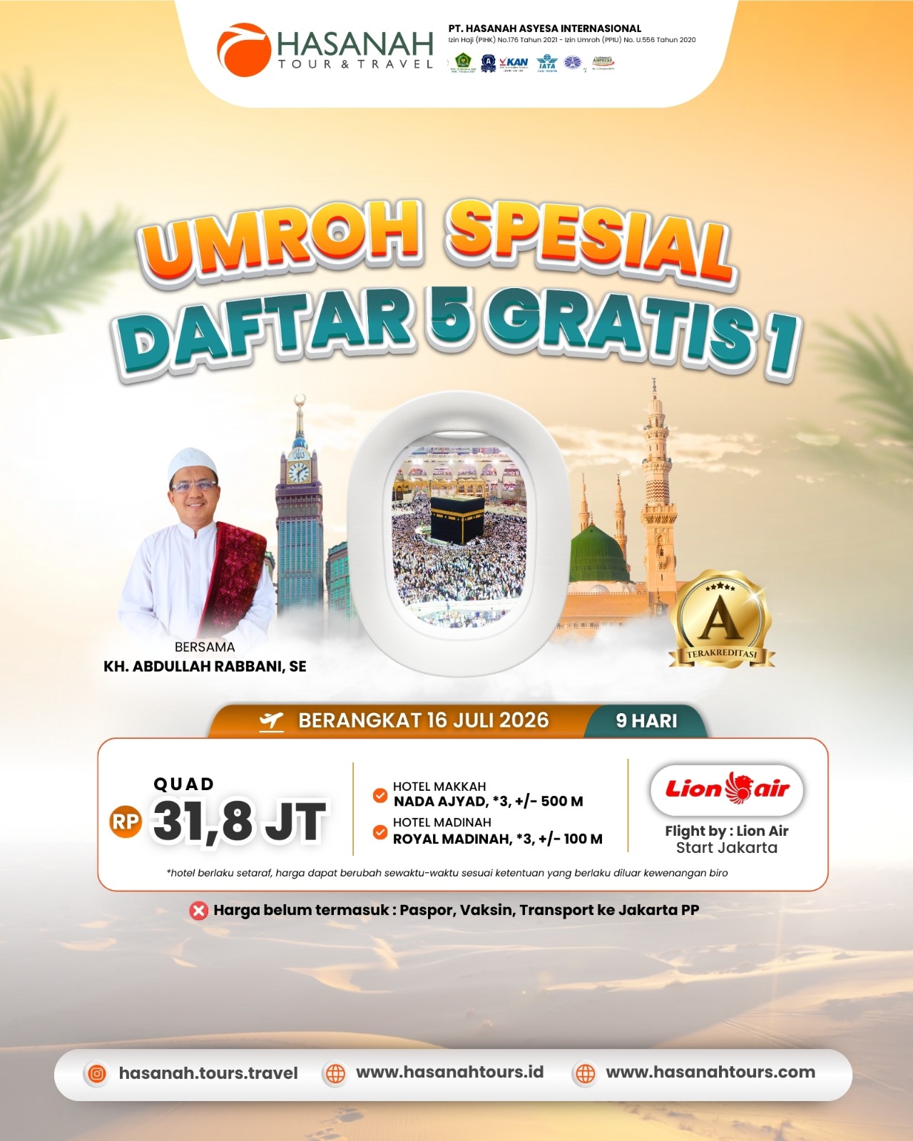 Umroh Hasanah 16 July 2026