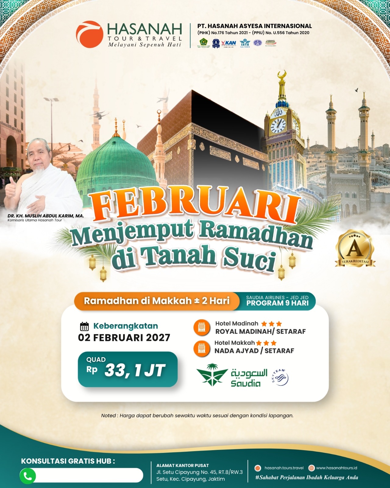 Umroh Menjemput Ramadhan di tanah suci 02 Februari 2026
