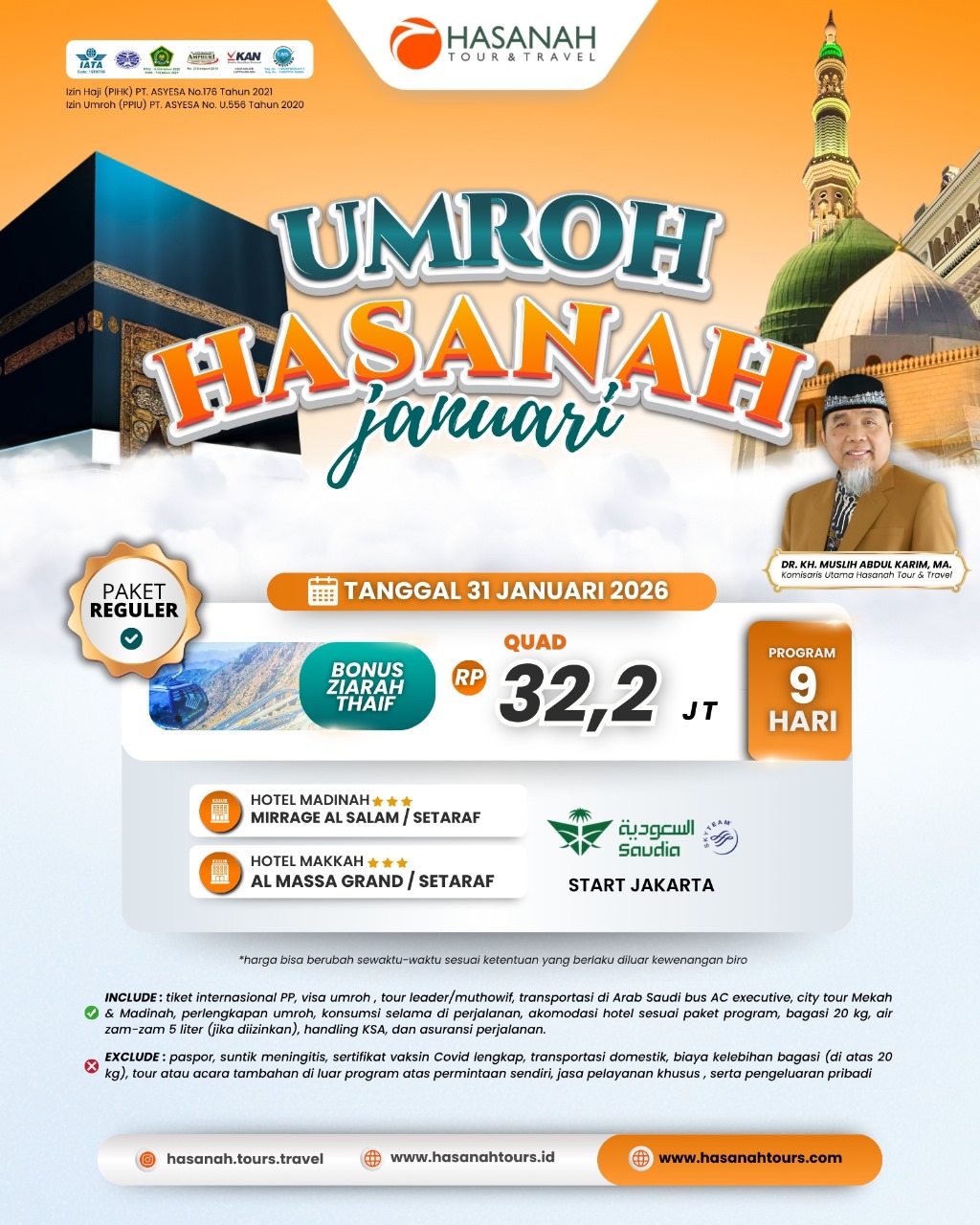 Umroh Hasanah 31 Jan 2026