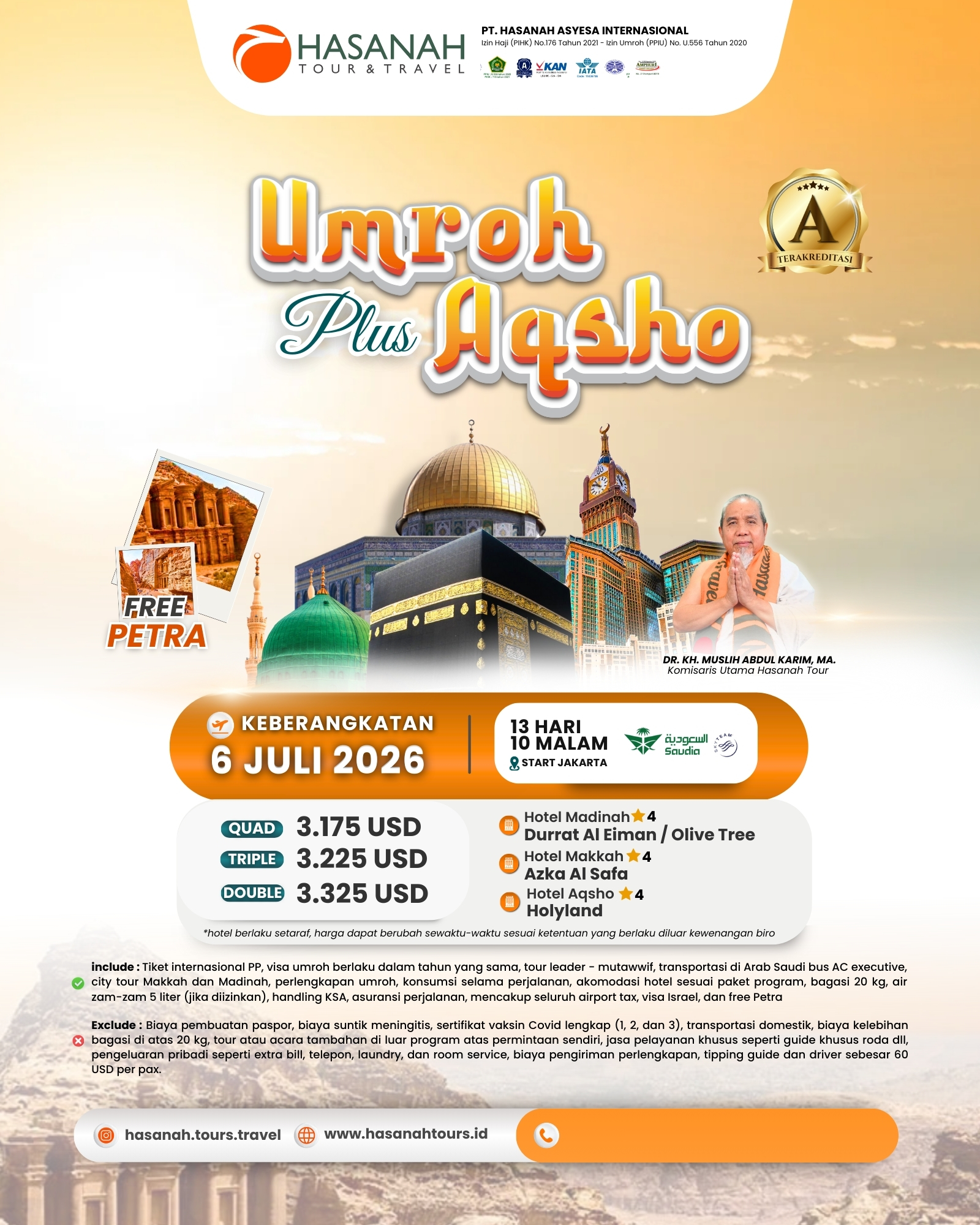Umroh Plus Aqso 6 Juli 2026