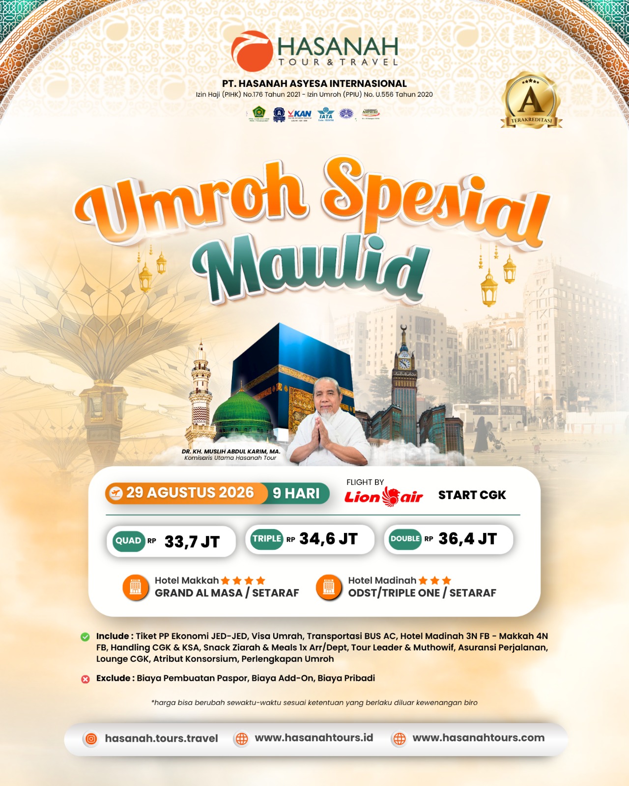 Umroh Spesial Maulid 29 Agustus